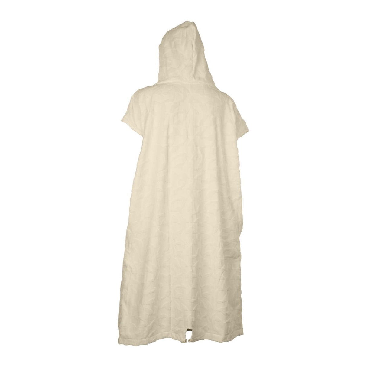 ION Surf Poncho Select Reefside 2024 in Creme, Baumwollmischung, mit Kapuze, Rückansicht