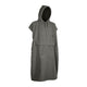 ION Surf Poncho Element 2026 grau, Kapuze, Baumwollmischgewebe, Frontalansicht