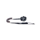 ION Wing Board Leash Core Coiled Ankle schwarz mit Spiralwicklung und Fußschlaufe