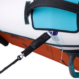 ION Wing Leash Core Extended Wrist 2024 mit schwarzem Handgelenkband, Druckventil und Befestigungshaken, Detailansicht