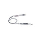 ION Wing Board Leash Core Hybrid mit Karabiner, schwarze Neopren-Leine mit Spiralwicklung und Befestigungssystem