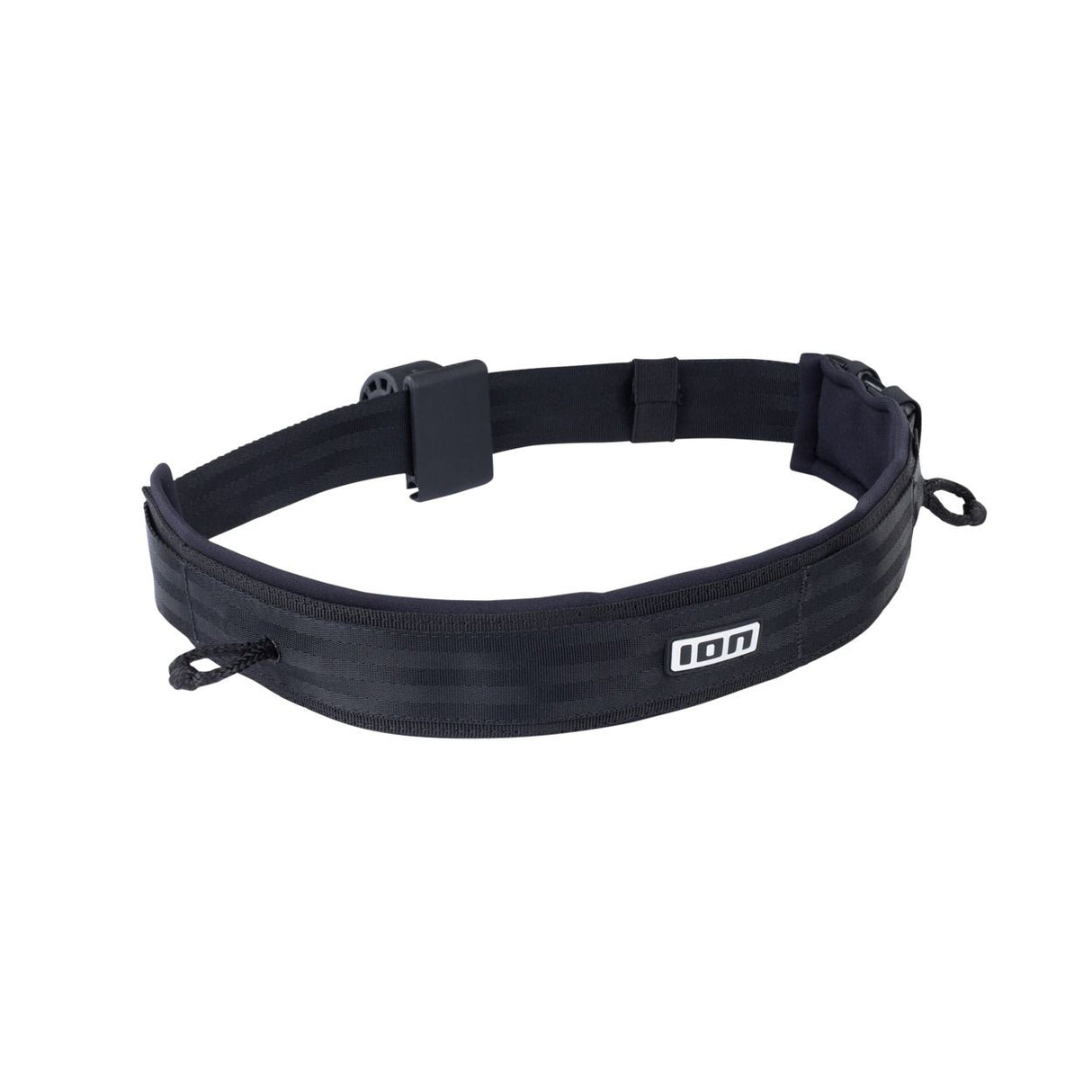 ION Wing Hip Belt 2026 schwarz mit Schnallenverschluss, Frontalansicht