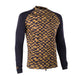 ION Rashguard Maze 2026 in Blau-Gold mit Karomuster, Langarm-Badeshirt aus Funktionsmaterial, Vorderansicht
