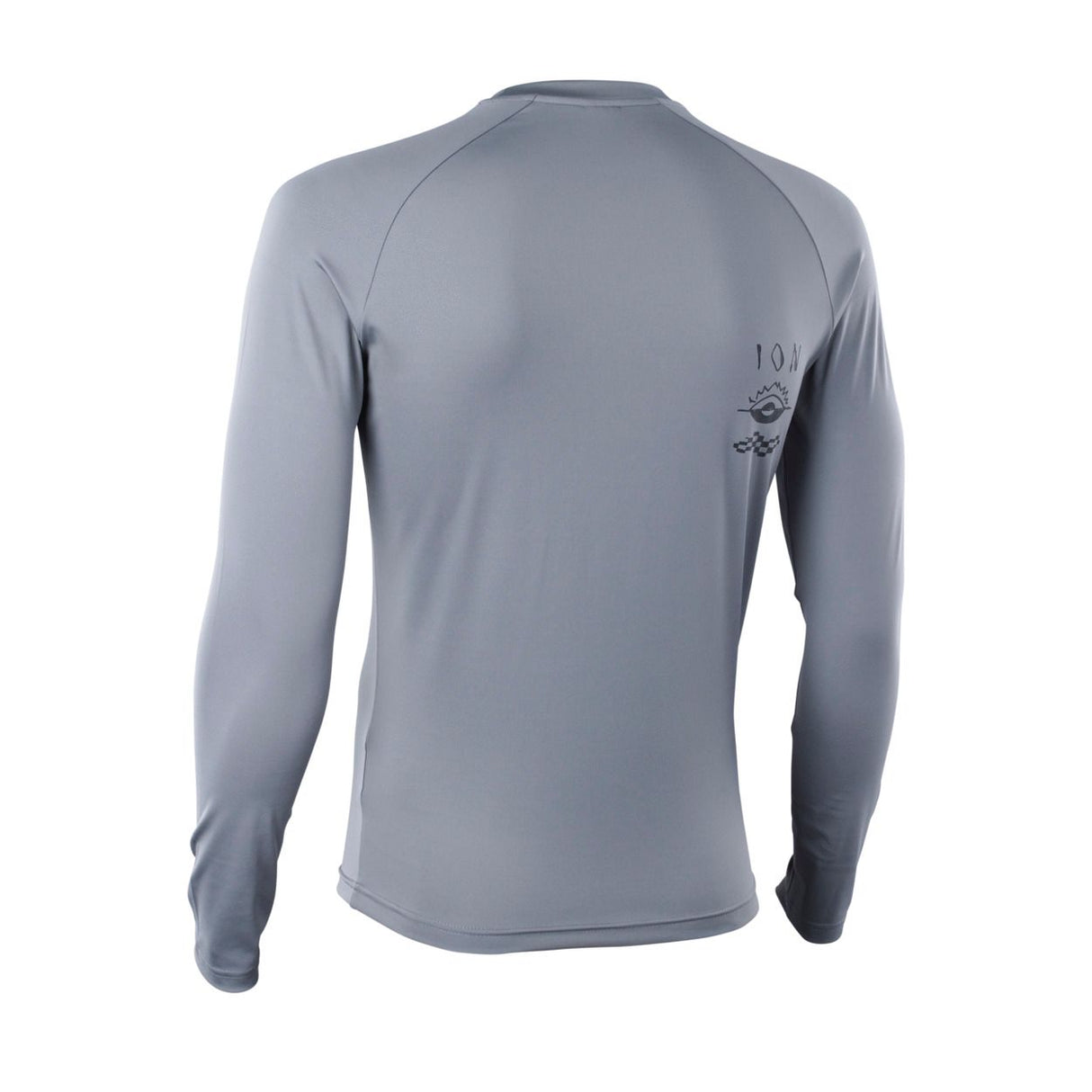 ION Rashguard LS 2026 grau Langarmshirt Rückansicht UV-Schutz Wassersport