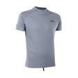 ION Rashguard SS 2024 Kurzarm Funktionsshirt in Grau, Frontalansicht