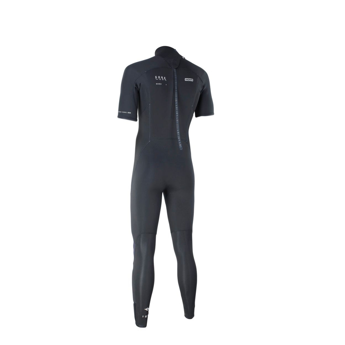 ION Seek Core 2026 Shorty Wetsuit schwarze Neopren-Ganzkörperansicht mit Kurz-Ärmeln