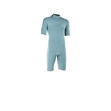 ION Seek Core 2/2 Shorty SS Back Zip Neoprenanzug in Blaugrün, Frontansicht