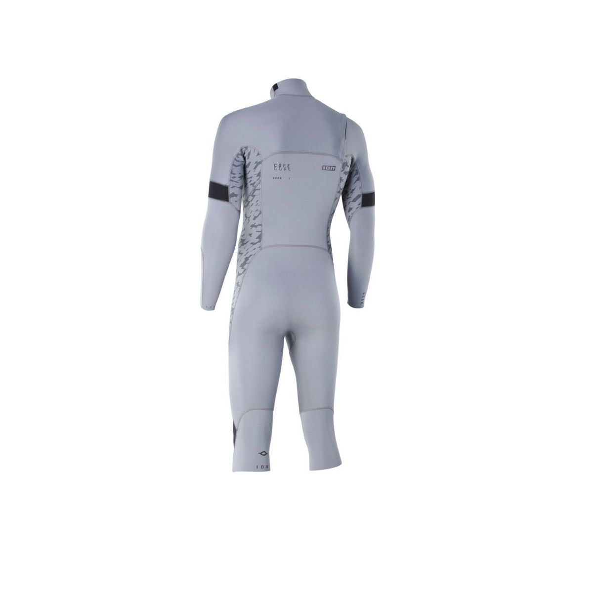 ION Seek Core 4/3 Overknee LS Front Zip Neoprenanzug Herren grau, Rückenansicht