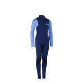 ION Capture 4/3 Back Zip Junior Neoprenanzug in Dunkelblau und Hellblau, Frontalansicht