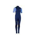 ION Capture 3/2 SS Back Zip Neoprenanzug Kinder dunkelblau hellblau Kurzarm Frontalansicht