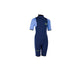 ION Capture 2/2 Shorty SS Back Zip junior Neoprenanzug Dunkelblau Hellblau Frontansicht