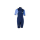 ION Capture 2/2 Shorty SS Front Zip Kinder-Neoprenanzug, marineblau und hellblau, Frontreißverschluss