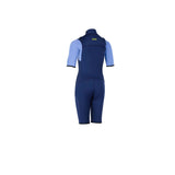 ION Capture 2/2 Shorty SS Front Zip junior Neoprenanzug in Dunkelblau und Hellblau, Rückansicht
