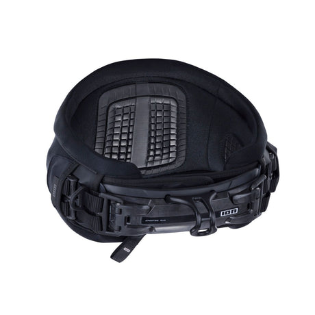 ION Riot Curv 2026 Kiteboard-Helm schwarz mit Lüftungsgittern, Draufsicht