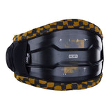 ION Riot Curv 2026 Kiteboarding Trapez schwarz-gold kariert, Frontansicht mit gepolstertem Neopren und ION Logo
