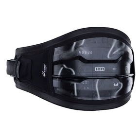 ION Rogue 2026 Kitesurfing-Trapez schwarz mit grauem Neoprene-Rückenpanel, Seitenansicht