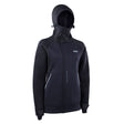 ION Neo Shelter Jacket 2024 schwarze Wassersportjacke mit Kapuze, Frontalansicht