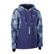 ION Neo Hoody Lite Women 2026, Neopren-Kapuzenjacke in Dunkelblau mit gemustertem Design, Frontansicht