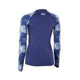 ION Lizz LS 2026 Langarm-Shirt in Dunkelblau mit gemustertem Design, Frontansicht