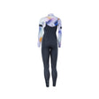 ION Amaze Core 3/2 Front Zip Neoprenanzug Damen, Schwarz mit mehrfarbigen Ärmeln, Frontreißverschluss, Frontansicht