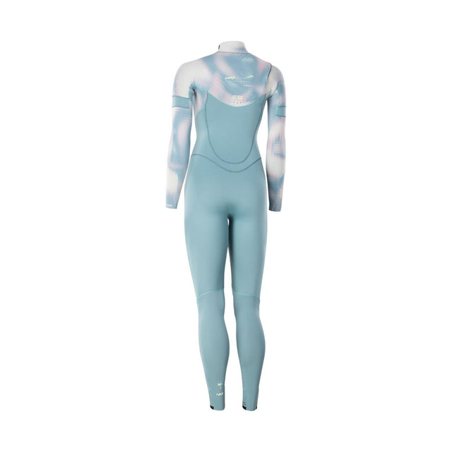 ION Amaze Core 3/2 Front Zip Neoprenanzug Damen blau, Rückenansicht, Frontverschluss und Langarm