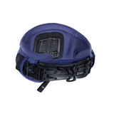 ION Sol Curv 2026 Kitesurf-Helm blau mit schwarzen Riemen, Draufsicht