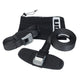 ION Roof Straps 2026 schwarze Befestigungsgurte mit Metallschnallen und Transporttasche, Frontansicht