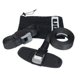 ION Roof Straps 2026 schwarze Befestigungsgurte mit Metallschnallen und Transporttasche, Frontansicht