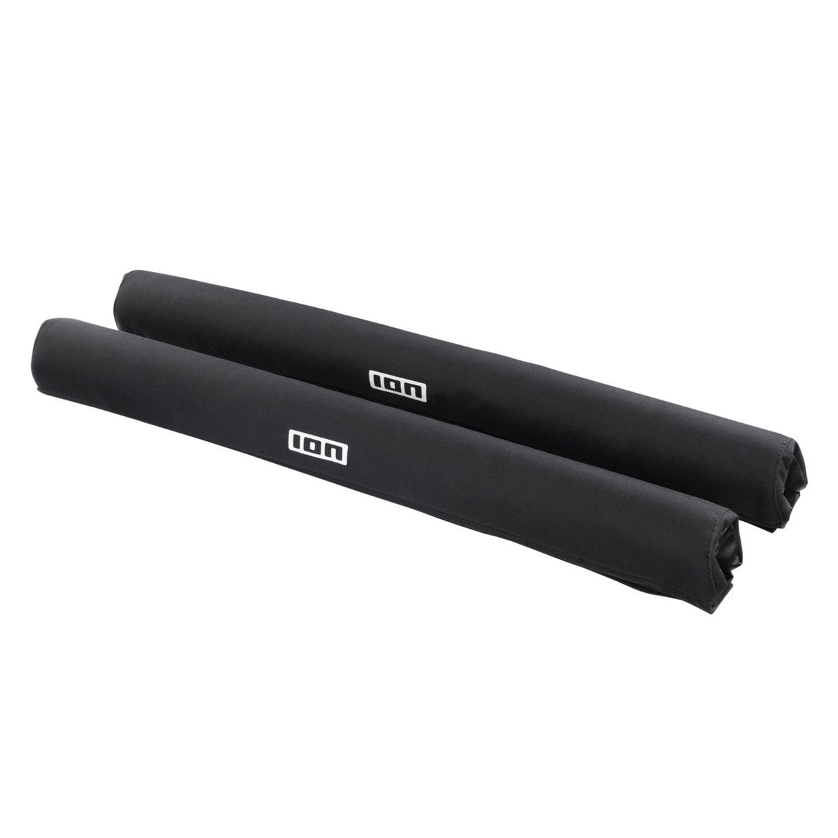 ION Roof Rack Pads 2026, schwarze Schaumstoff-Schutzpolster, zylindrische Form, Draufsicht auf Paar