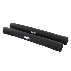 ION Roof Rack Pads 2026, schwarze Schaumstoff-Schutzpolster, zylindrische Form, Draufsicht auf Paar