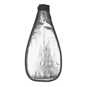 ION Blade Bag 2026 Neoprentasche in Schwarz-Weiß, tropfenförmig, Frontansicht