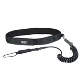 ION Hip Leash Wing/SUP 2024 schwarz Coiled Hüftgurt mit Spiralkabel und Handschlaufe