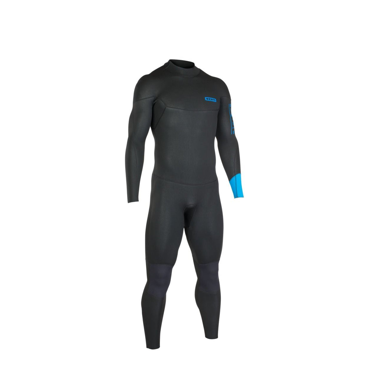 ION Base 5/4 Back Zip Junior Neoprenanzug schwarz blau Frontansicht