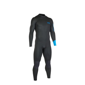 ION Base 5/4 Back Zip Junior Neoprenanzug schwarz blau Frontansicht