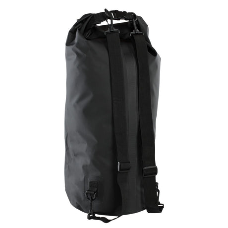 ION Dry Bag 2026 schwarze wasserdichte Tasche mit Rollverschluss und Schultergurten, Frontansicht