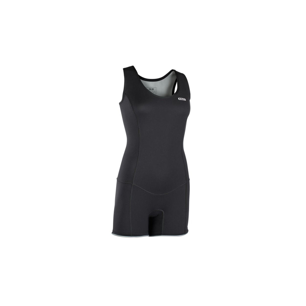 ION Monoshorty 0.5 Damen Neoprenanzug schwarz, ärmellos, Frontansicht