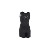 ION Monoshorty 0.5 Damen Neoprenanzug schwarz, ärmelloses Shortie mit Logo-Print, Frontansicht