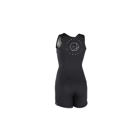 ION Monoshorty 0.5 Damen Neoprenanzug schwarz, ärmelloses Shortie mit Logo-Print, Frontansicht
