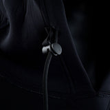 ION Collision Vest Element Side Zip 2026 in Schwarz mit Seitenreißverschluss, Detailansicht des Verschlusses