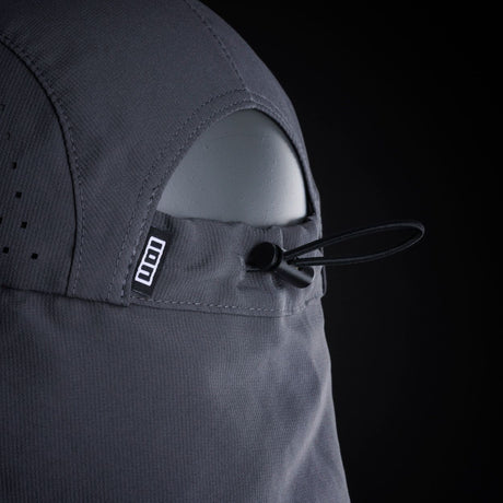 ION Collision Vest Element Side Zip 2026 grau mit Seitenreißverschluss, Detailansicht des Oberkörperteils