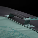 ION Collision Vest Element Side Zip 2026 grau-grün mit Seitenreißverschluss, Detail der Polsterung und Mesh-Einsätze