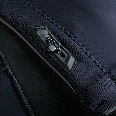 ION Collision Vest Element Side Zip 2026, dunkelblau, Seitenreißverschluss-Detail