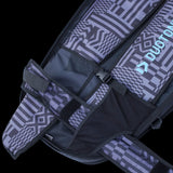 ION Collision Vest Element Side Zip 2026, Navy mit gemustertem Design, Seitlichansicht, Prallschutzweste mit Seitenreißverschluss