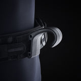 ION Collision Vest Element Side Zip 2026 Seitenverschluss Detail Nahaufnahme schwarz grau