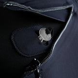 ION Collision Vest Element Side Zip 2026 schwarze Schutzweste mit Seitlichem Reißverschluss, Detailaufnahme