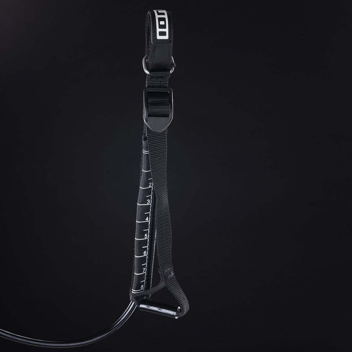ION Collision Vest Element Side Zip 2026 in Schwarz, Seitenwerkzeug mit Gurtsystem und Reißverschluss, Produktansicht von vorne