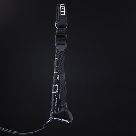 ION Collision Vest Element Side Zip 2026 in Schwarz, Seitenwerkzeug mit Gurtsystem und Reißverschluss, Produktansicht von vorne