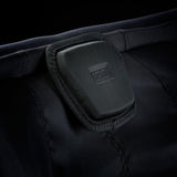 ION Collision Vest Element Side Zip 2026, schwarze Prallschutzweste mit Seitenreißverschluss, Detailansicht