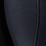 ION Collision Vest Element Side Zip 2026, schwarze Prallschutzweste mit Seitenreißverschluss, Detailansicht des strukturierten Materials