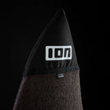 ION Collision Vest Element Side Zip 2026, schwarz-grau, Prallschutzweste mit Seitenreißverschluss, Detailaufnahme